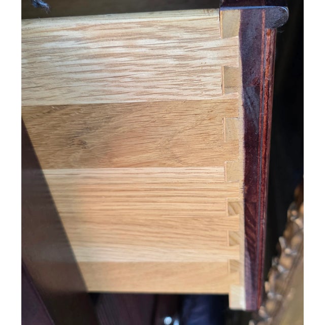 Barbara Barry for Baker Furniture Modern Regency Reeded Dark Mahogany Triple Dresser For Sale In Washington DC - Image 6 of 7