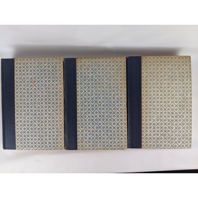 1940s Greystone Press Collected Works Library Books in Blue & Gold, Set of 3 For Sale - Image 13 of 14