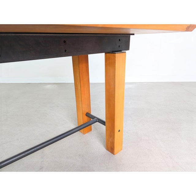 Large Country Style Beech Dining Table For Sale - Image 9 of 11