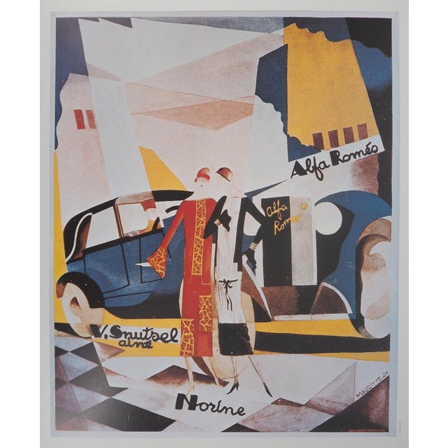 René Magritte (1898-1967) Alfa Romeo Color poster after an advertisement by the artist Signed in the plate On poster...