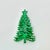 Mid-Century Boho Chic Americana Green Decorated Christmas Tree Brooch. For Sale - Image 6 of 6