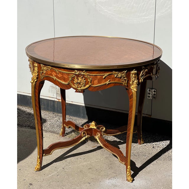 Exotic Veneer on solid wood. Exceptionally finest engraved, decorative seed beads inlaid with acanthus and blooming...