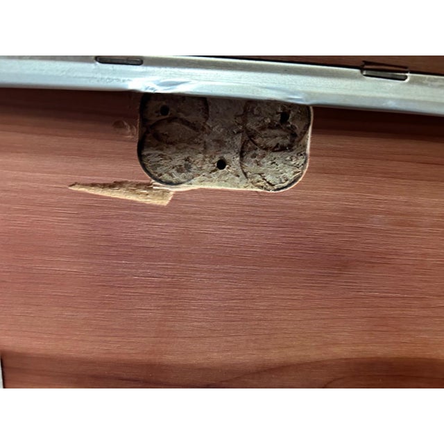 Vintage Lane MCM Walnut Cedar Chest on Legs For Sale - Image 14 of 15