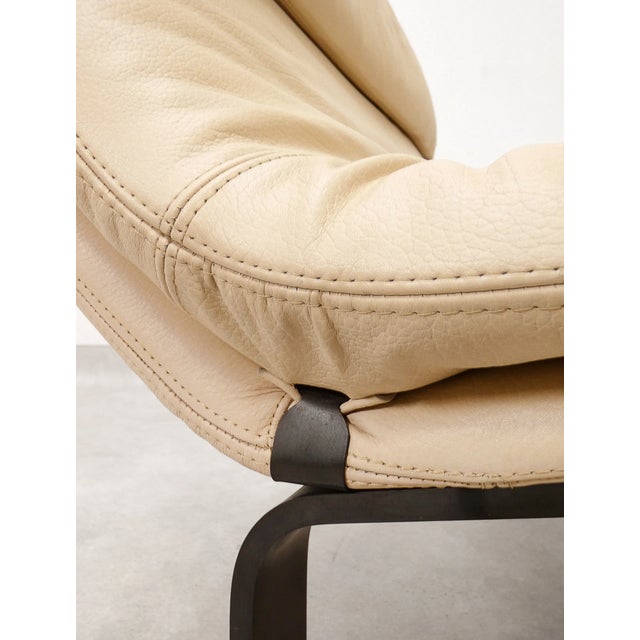 Onda Chair in Cream Leather by Giovanni Offredi for Saporiti Italia, 2000s For Sale - Image 17 of 18