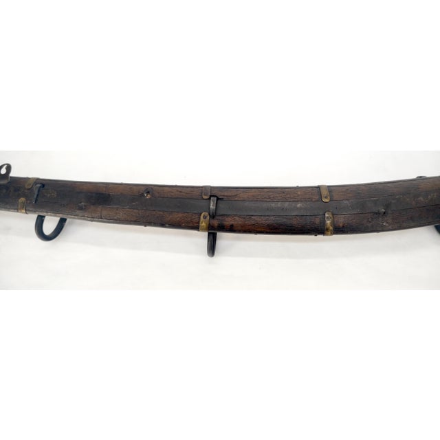 Arts & Crafts Old Antique c1920s Boomerang Coat Rack Conversion For Sale - Image 3 of 9