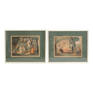 19th Century Lithographs from the Virgin Islands, Set of 2 For Sale