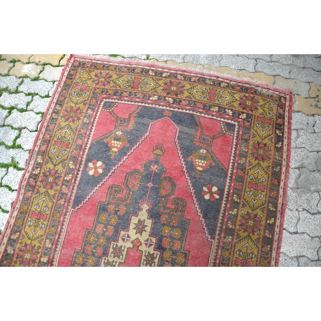1960s Oushak Wool Handmade Rug For Sale - Image 6 of 11