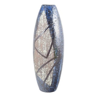 Large Textured Glazed Ceramic Vase by Ingrid Atterberg for Upsala Ekeby, 1960s For Sale
