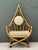 Gold Vintage Loop Rattan Chair After Henry Olko For Sale - Image 8 of 12