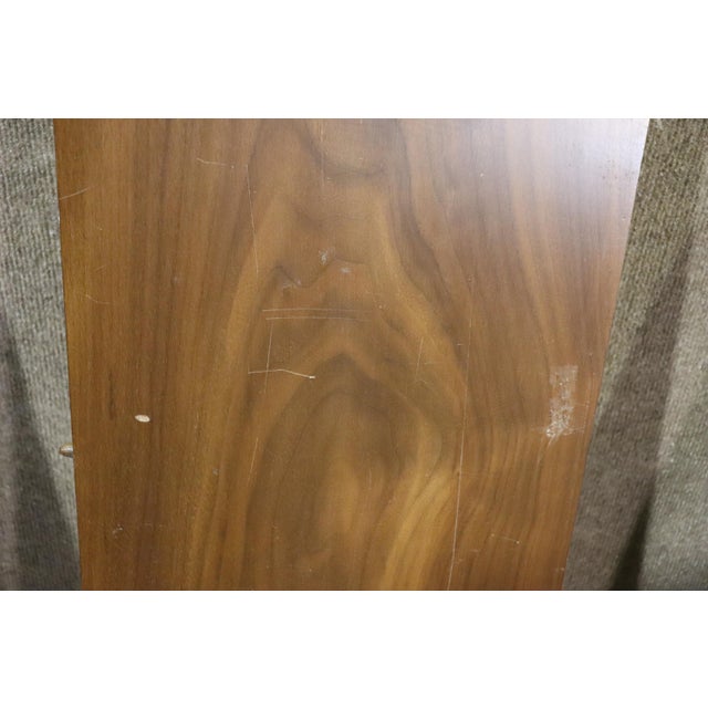 Burnt Umber Mid 20th Century Drop Leaf Dining Table / Extra Leaves For Sale - Image 8 of 12