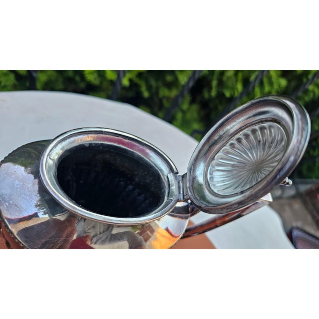 1920s Art Deco Silver-Plated Sugar with Bowl and Milk Jug, 1920s, Set of 3 For Sale - Image 5 of 14