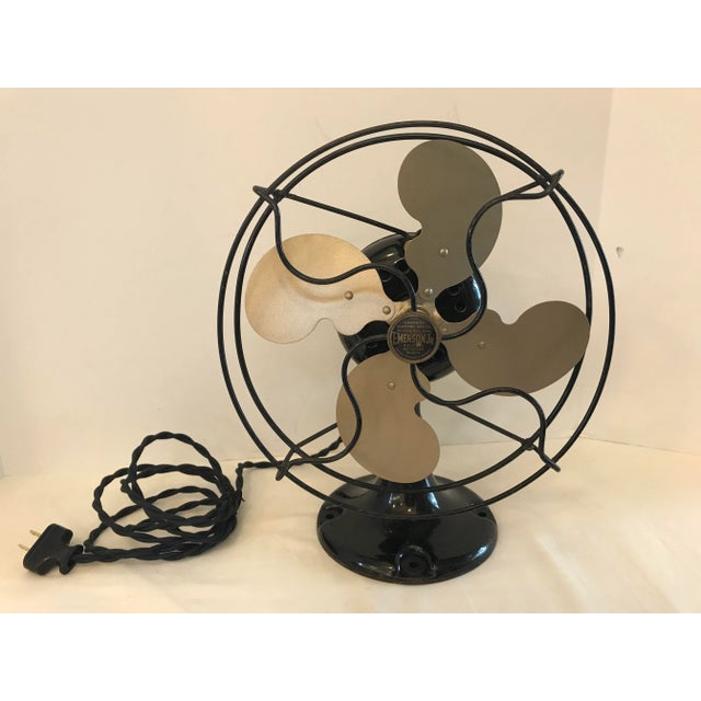 Black 1921 Emerson Jr. 9” Electric Fan For Sale - Image 8 of 8