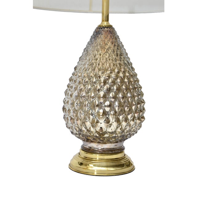 Mercury Glass Pineapple Table Lamps A Pair Chairish