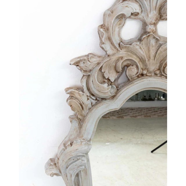 Pair Painted French Style Mirrors. Light weight composite frames. Repainted at some point. Ready to hang.
