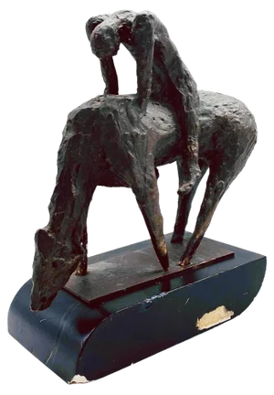 Homage to Marino Marini, Italy, 1960s, Bronze