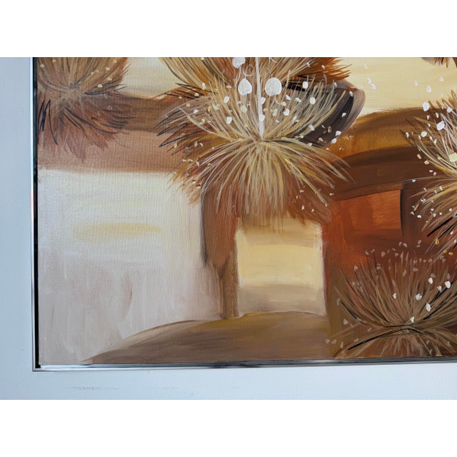 Large - 1970s C. Frederick Impressionist Desert Landscape Oil on Canvas Painting, Framed For Sale - Image 9 of 12