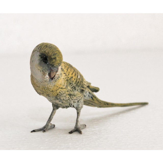Art Nouveau Viennese Bronze Parakeet, 1890s For Sale - Image 3 of 5
