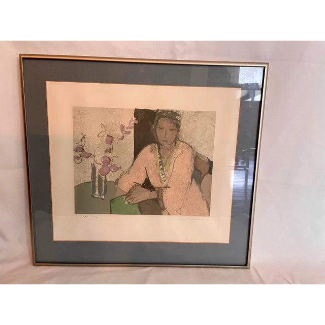 1950s Aldo Salvadori Lithograph, Framed For Sale - Image 4 of 9