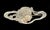 Art Nouveau Sterling Silver Dreamy Lady Stars Brooch Profile Girl Hair 925: Dreamy lady laced with stars in her hair....
