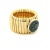 Mid-Century Modern Italian 18k Yellow Gold Tubogas Ring With Ancient Coin, Vintage 1970s, Size 8.5 For Sale - Image 3 of 9