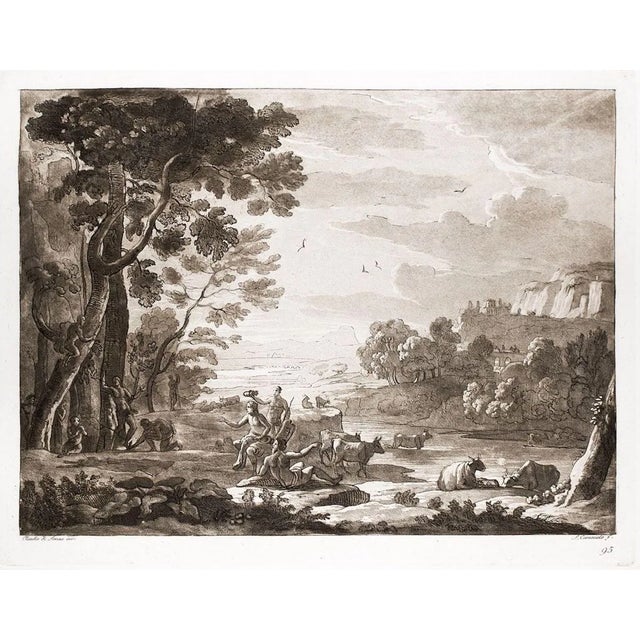 Liber Veritatis - Original B/W Etching after Claude Lorrain - 1815 1815 For Sale