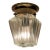 Early 20th Century Art Deco Glass Flush Mount Light Shade For Sale