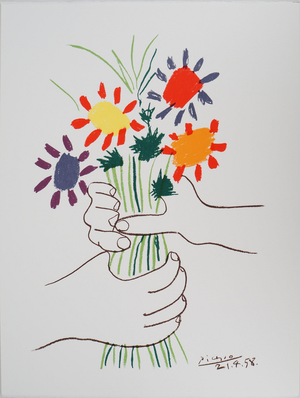 Pablo Picasso, The Bouquet of Peace, Lithograph