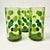 Mid 20th Century Boho Chic Modern Olive Polka Dot Tumbler Glassware - Set of 6. For Sale - Image 12 of 14