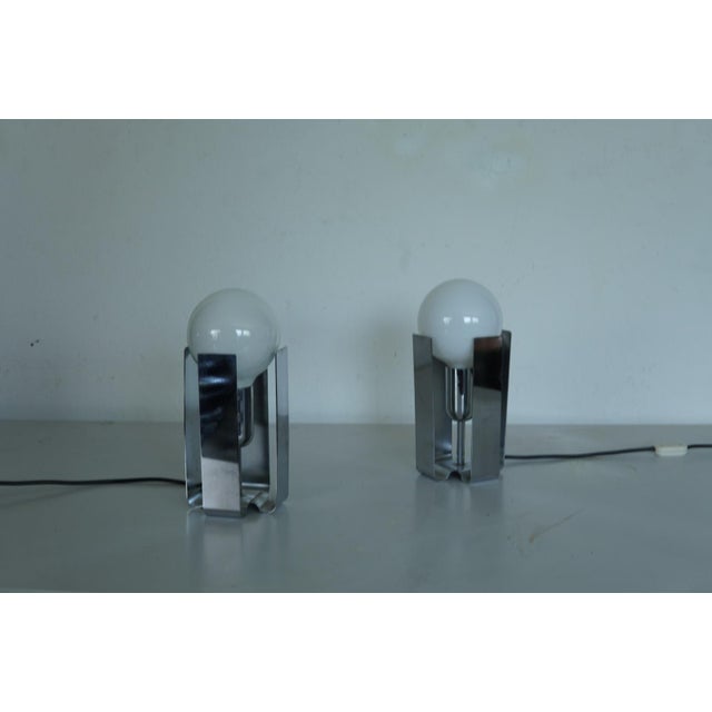Vintage Bilia Table Lamps by Claudio Salocchi for Lumenform, Italy, 1970s, Set of 2, in Very Good conditions. Designed...