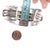 6.25" Mark Chee (1914-1981) Navajo silver cuff bracelet with turquoise For Sale - Image 10 of 11