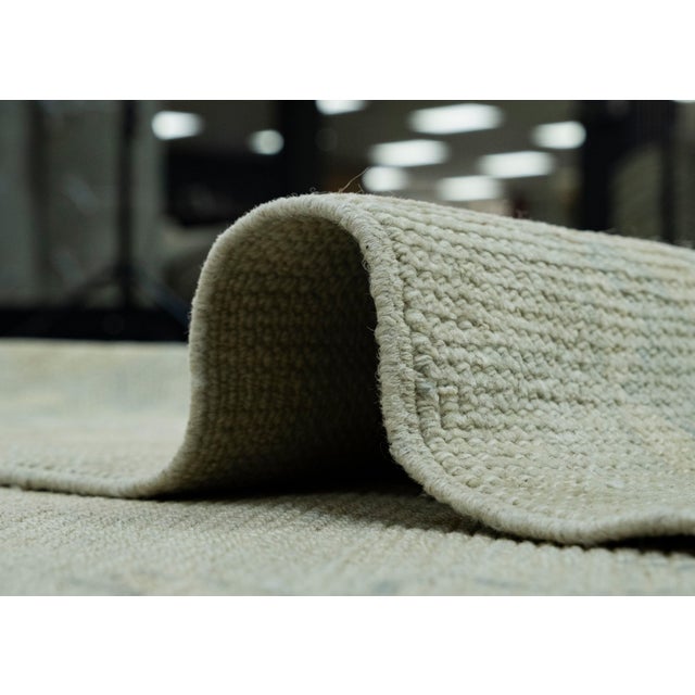 Gray Turkish Oushak Rug 10'4" x 13'5" #18583 For Sale - Image 8 of 8