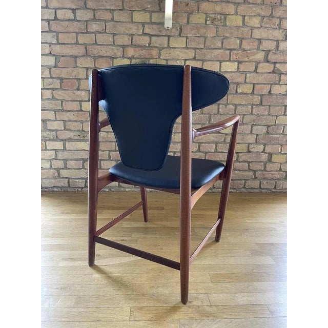 Brown Armchair by Eva & Nils Koppel for Slagelse Møbelværk, 1960s For Sale - Image 8 of 12