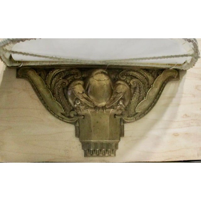 Art Deco Fine French Art Deco Bronze Birds Sconce Circa 1920s For Sale - Image 3 of 10