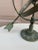 Metal Rustic Verdigris Iron Armillary Sphere on Pedestal – European Garden Accent For Sale - Image 7 of 11