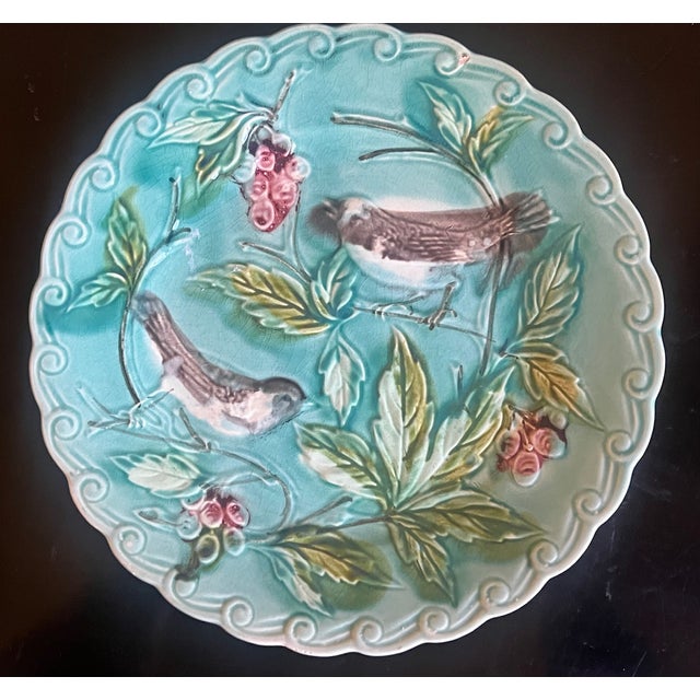 Ceramic French Majolica Plate by Onnaing, C. 1900 For Sale - Image 7 of 12
