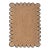 Black Scallop Edge Jute Rug 4x6 Ft. For Sale