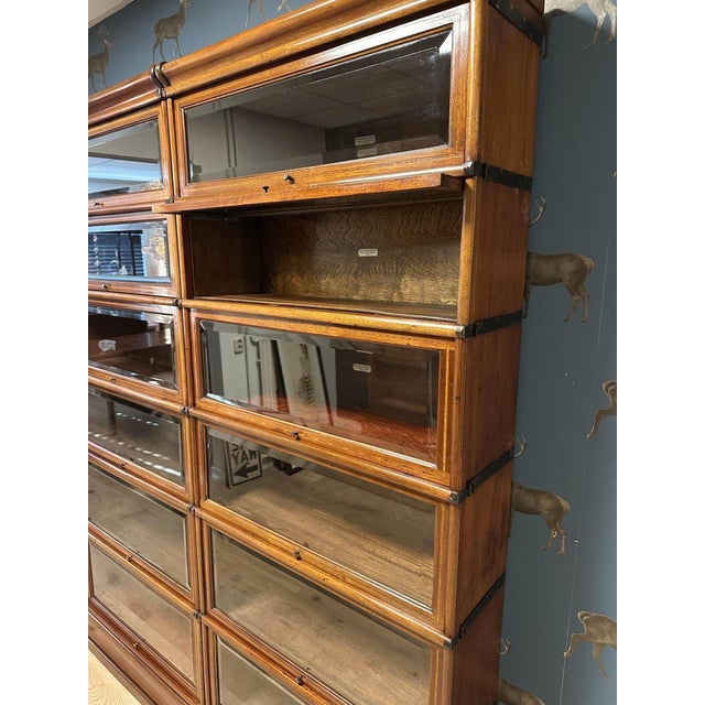 Wood Antique Bookcase from Globe Wernicke, 1890s, Set of 12 For Sale - Image 7 of 11