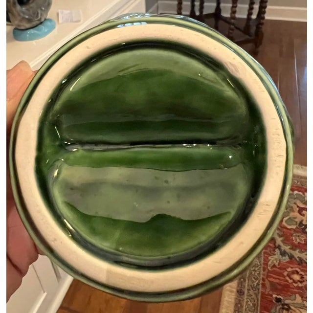 Vintage Majolica CabbageWare Lidded Bowl Chairish