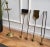 Italian Brass Fireplace Tool Set with Stand, 1980s, Set of 5 For Sale - Image 4 of 8
