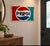 Blue Vintage Pepsi Sign,1960 For Sale - Image 8 of 8