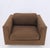 Mid 20th Century Dunbar Large Cube Shape Oversize Chrome Mirror Base Lounge Club Arm Chair Modern For Sale - Image 5 of 18