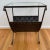 Contemporary Metal & Leather Magazine Rack Side Table For Sale - Image 10 of 11