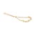 Contemporary 14K Yellow Gold Plated .925 Sterling Silver Channel Set Diamond Accent Twist 4”-10” Adjustable Bolo Bracelet (I-J Color, I3 Clarity) For Sale - Image 3 of 6