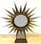 Bronze Diminutive Jacques Adnet, Attributed -Sunburst Fire Screen, France, C 1950 For Sale - Image 8 of 12