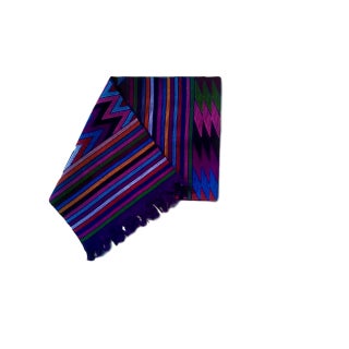 Chiapas Purple Bed Runner or Tabletop Decor For Sale