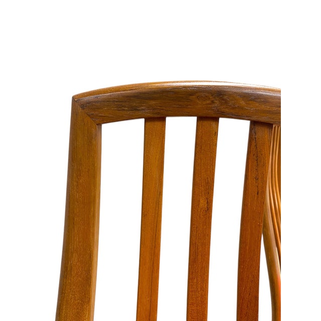 1960s Set of Four Teak Post Modern Dining Chairs For Sale - Image 4 of 5