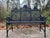 Late 19th Century Gothic Iron Garden Bench, Restored For Sale - Image 11 of 12