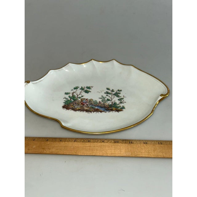 Ceramic Mid-Century Richard Ginori "Pittoria" Hand-Painted Italian Porcelain Oval Dish For Sale - Image 7 of 8