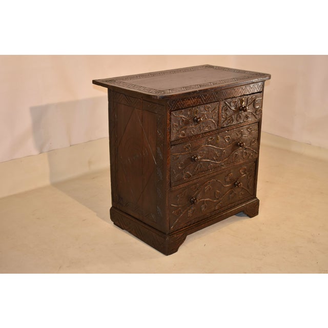18th Century Hand Carved English Chest of Drawers For Sale In Greensboro - Image 6 of 13