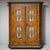 Brown Antique Hand-Painted Folk Armoire, 1836 For Sale - Image 8 of 8